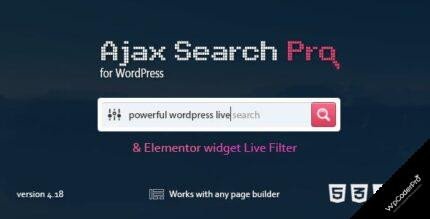 Ajax Search Pro WordPress Plugin