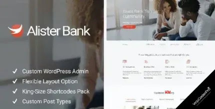 Download Alister Bank - Credits and Banking Finance WP Theme