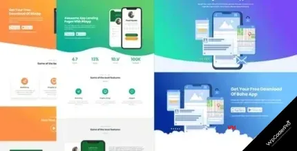Download Baha - Apps Landing Elementor Template Kit