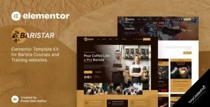 Download Baristar – Barista Courses and Training Elementor Template Kit