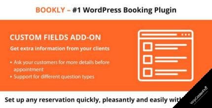 Bookly Pro Custom Fields Addon