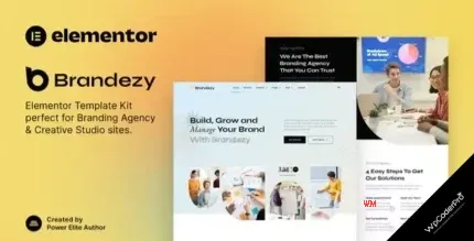 Download Brandezy – Branding Agency and Creative Studio Elementor Template Kit