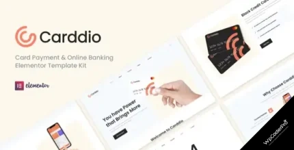 Download Carddio - Card Payment and Online Banking Elementor Template Kit