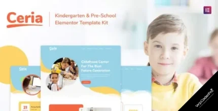 Download Ceria - Kindergarten and Pre-School Elementor Template Kit
