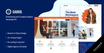Download Coworking and Creative Space Elementor Template Kit