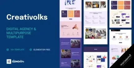 Download Creativolks - Creative and Business Agency Elementor Template Kit