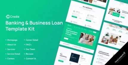 Download Credia Banking and Business Loan Elementor Template Kit