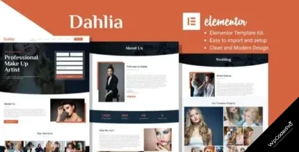 Download Dahlia - Beauty Business Elementor Template Kit
