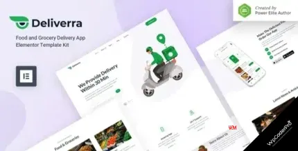Download Deliverra – Food and Grocery Delivery App Elementor Template Kit