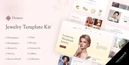 Download Demera - Jewelry Manufacturer and Store Elementor Template Kit