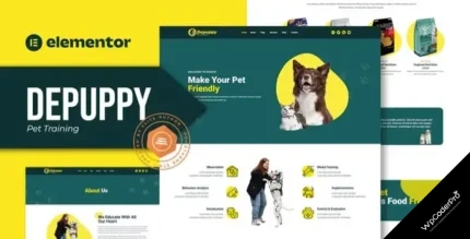 Download Depuppy - Pet Training Elementor Template Kit