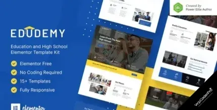 Download Edudemy – School and Education Elementor Template Kit