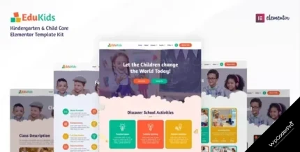 Download Edukids – Kindergarten and Child Care Elementor Template Kit