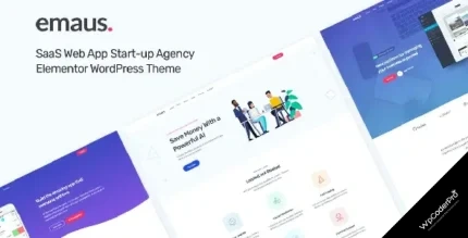 Download Emaus  SaaS App Startup Elementor WordPress Theme