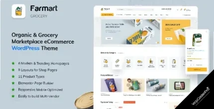 Download Farmart - Organic and Grocery Marketplace WordPress Theme