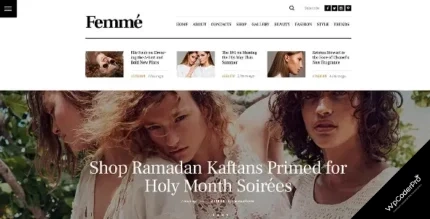 Download Femme - Online Magazine and Fashion Blog WordPress Theme