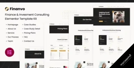 Download Finanvo Finance and Investment Consulting Elementor Template Kit