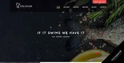 Download Fish House A Stylish Seafood Restaurant Cafe wordpress-theme