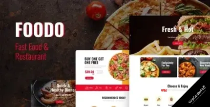 Download Foodo - Fast Food and Pizza Elementor Template Kit