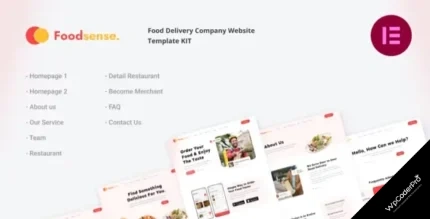 Download FoodSense Food Delivery Elementor Template Kit