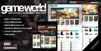 GameWorld WordPress Theme