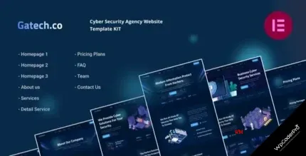 Download Gatech Cyber Security and IT Management Elementor Template Kit