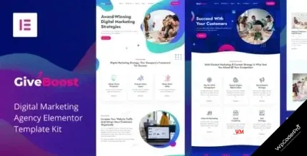 Download Give Boost - Digital Marketing Agency Elementor Template Kit
