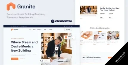 Download Granite - Construction and Building Company Elementor Template Kit