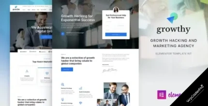 Download Growthy – Growth Hacking and Marketing Agency Elementor Template Kit