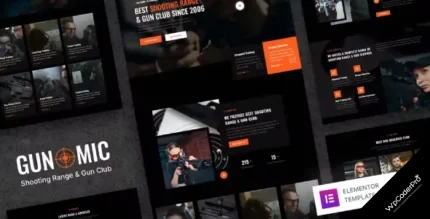 Download Gunomic – Shooting Range and Gun Club Elementor Template Kit
