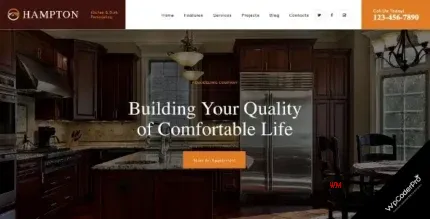 Download Hampton Home Design and House Renovation WordPress Theme