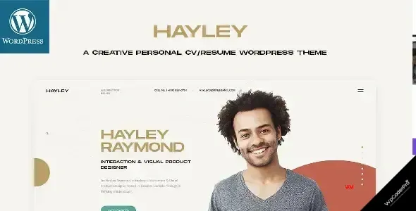 Hayley-Personal-CV-Resume-WordPress-Theme.webp