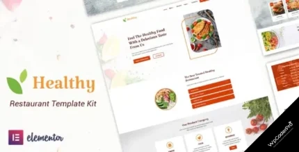 Download Healthy Restaurant Elementor Template Kit