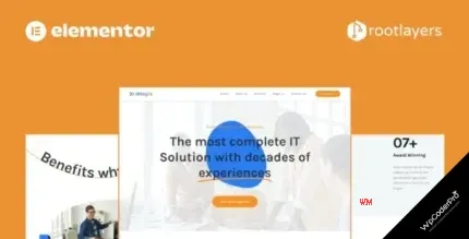 Download Integra - IT Solution and Services Elementor Pro Full Site Template Kit