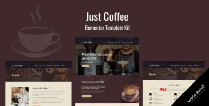 Download Justcoffee - Cafe and Coffee Elementor Template Kit