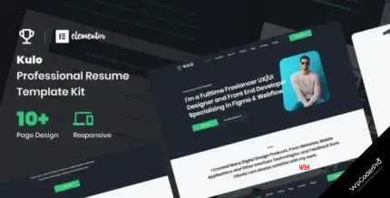 Download Kulo - Professional Resume Elementor Template Kit