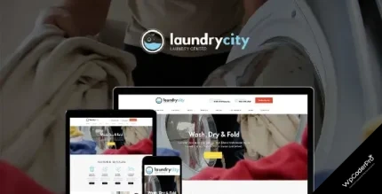 Download Laundry City Dry Cleaning and Washing Services WordPress Theme