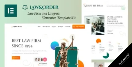 Download Law and Order - Law Firm and Lawyers Elementor Template Kit