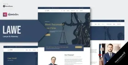 Download LAWE - Lawyer and Attorney Elementor Template Kit