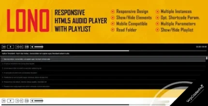 Download Lono - Responsive HTML5 Audio Player With Playlist