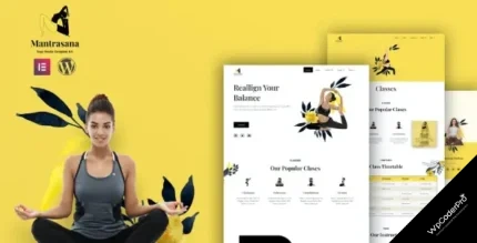 Download Mantrasana - Yoga Studio Elementor Template Kit