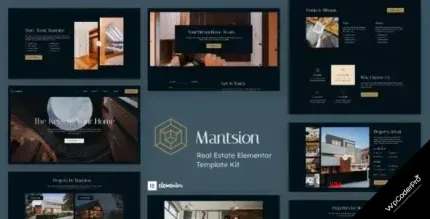 Download Mantsion - Real Estate Elementor Template Kit