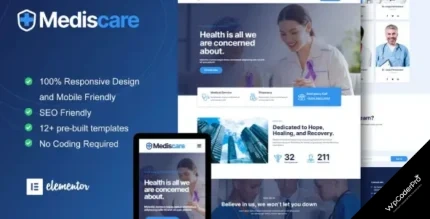 Download MedisCare - Medical Service Elementor Template Kit