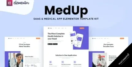 Download MedUp - Medical SaaS Elementor Template Kit