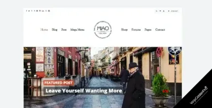 Download Miao - Clean Blog and Shop WordPress Theme
