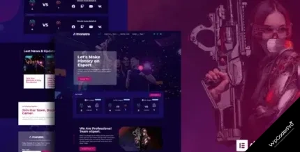 Download Monstra - Esports and Gaming Elementor Template Kit