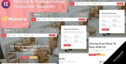 Download Movera - Moving Company Elementor Template Kit