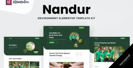 Download Nandur - Enviromental Elementor Template Kit
