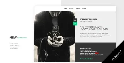 Download NEW Retina Ready WordPress Vcard Theme