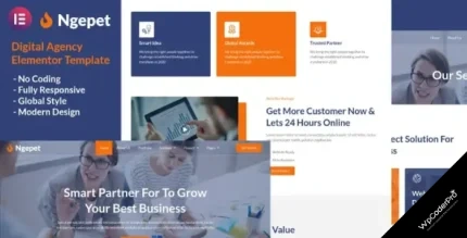 Download Ngepet - Creative Agency Company Elementor Template Kit